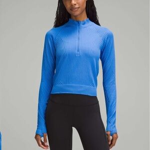 Lululemon Rest Less Cropped Half Zip Size 4